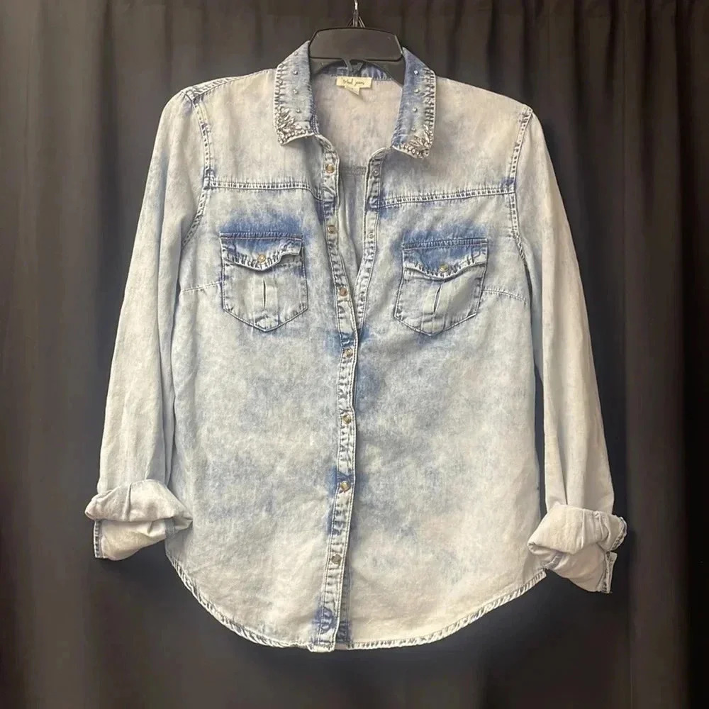 Tribal Jean‎ denim top S